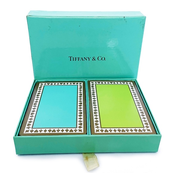 Vintage Tiffany & Co Playing Card Set in Box 1879 Design HTF - Picture 1 of 6